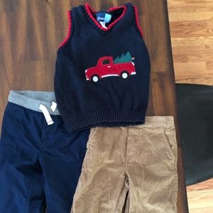 Boys matching holiday set